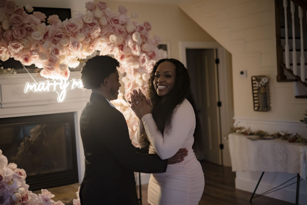 Kiki notices the camera and gives a big smile